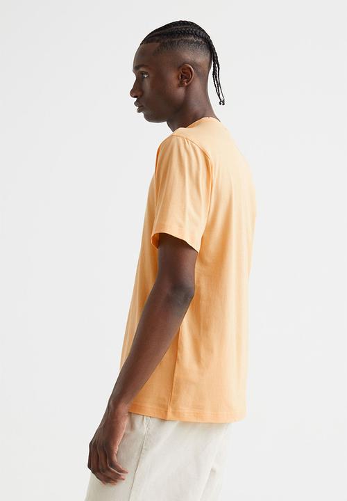 H&M - Printed T-shirt - yellow/pursue paradise