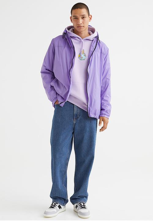 H&M - Regular fit hoodie - purple/the simpsons