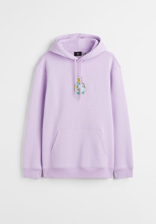 H&M - Regular fit hoodie - purple/the simpsons