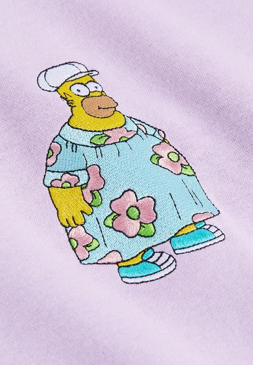 H&M - Regular fit hoodie - purple/the simpsons