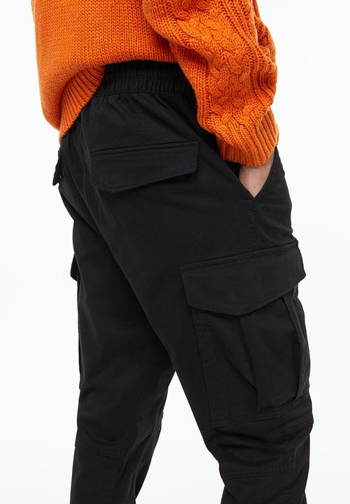 H&M - Cargo joggers - black