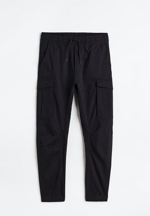 H&M - Cargo joggers - black