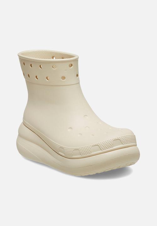 Crocs - Classic crush rain boot - bone