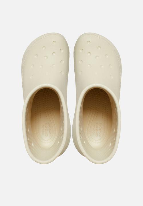 Crocs - Classic crush rain boot - bone