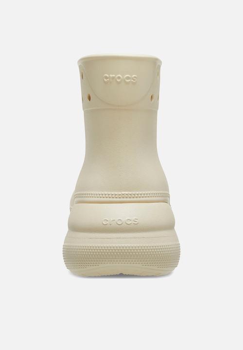 Crocs - Classic crush rain boot - bone