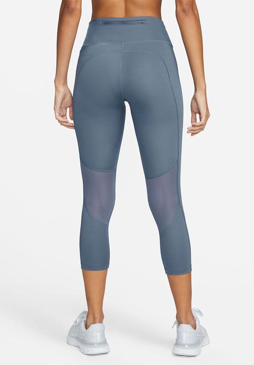 Nike - W nk df fast crop - diffused blue/reflective silver