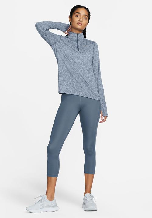 Nike - W nk df fast crop - diffused blue/reflective silver