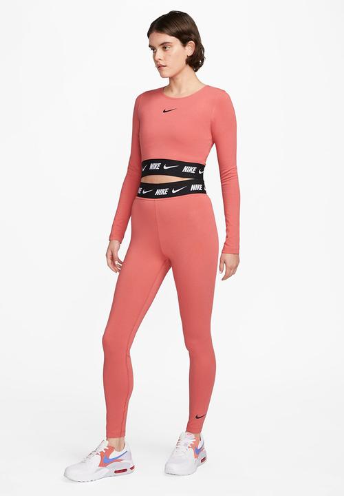Nike - W nsw club high wasited legging - adobe/black