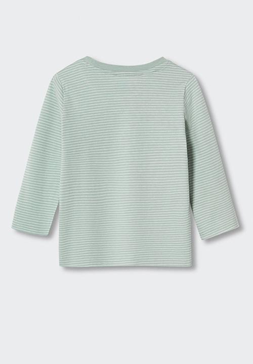 MANGO - T-shirt ivan - green