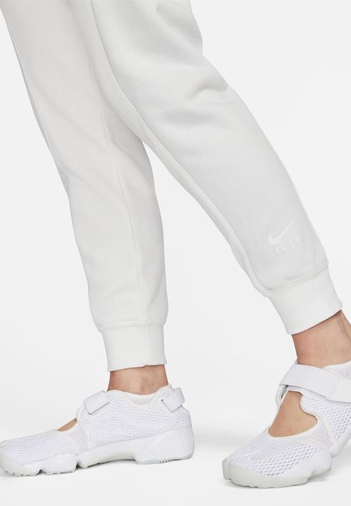 Nike - W nsw air fleece mid rise jogger - summit white/photon dust