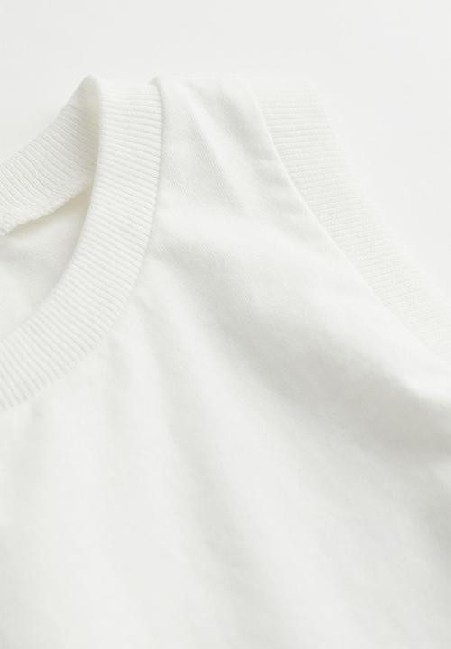 H&M - Cropped vest top - white