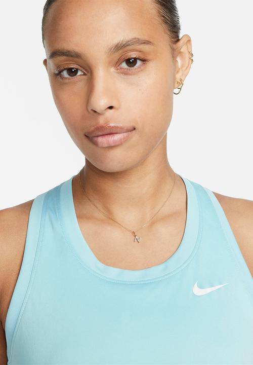 Nike - W nk df tank rlgd rcr lbr - ocean bliss/white
