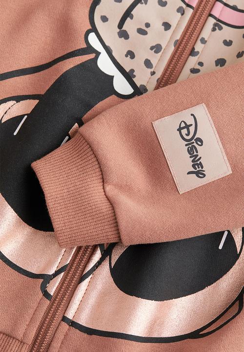 H&M - Printed zip-through hoodie - old rose/minnie mouse