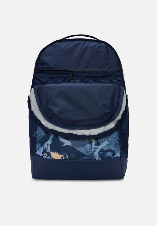 Nike - Nk brsla m bkpk-9.5 cat aop - midnight navy/midnight navy/pale vanilla