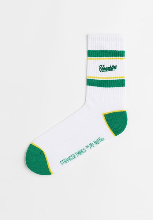 H&M - Motif-detail socks - white/stranger things
