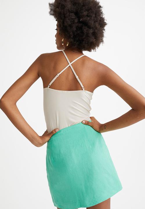 H&M - Jersey thong body - light beige