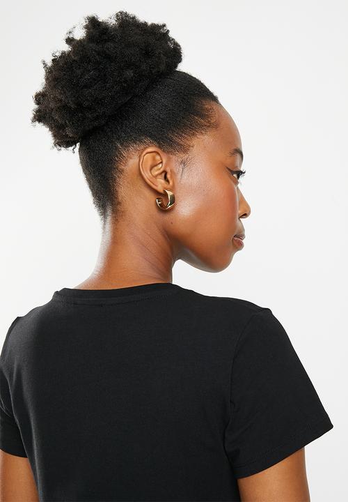 SISSY BOY - Ezra: regular fit top with short sleeves - black