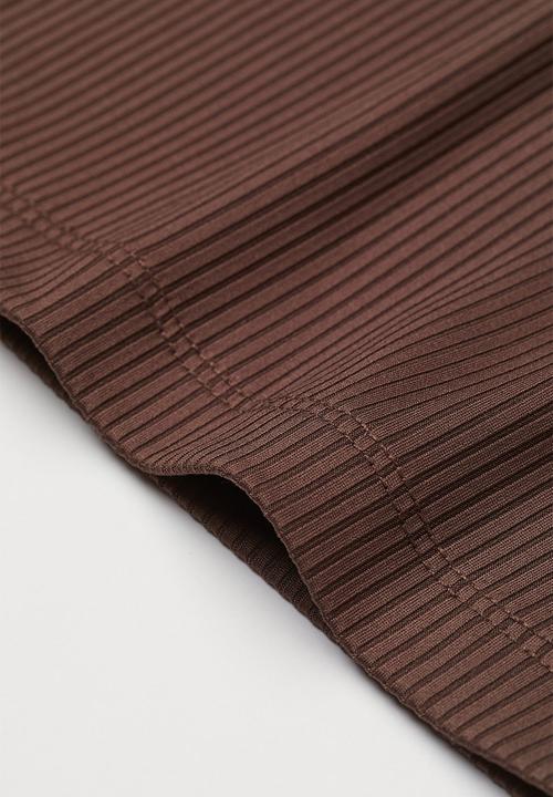 H&M - Ribbed jazz trousers - brown