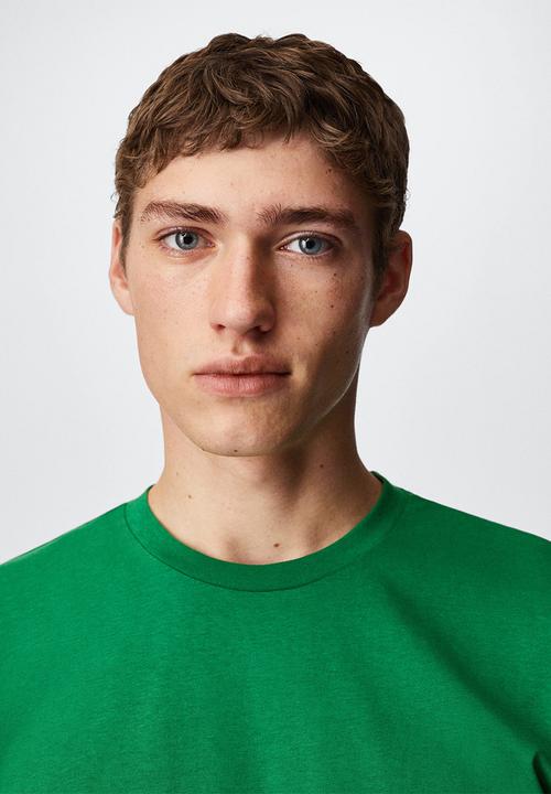 MANGO - T-shirt cherlo - green