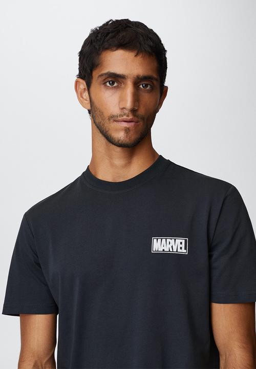 MANGO - T-shirt spiderman marvel - navy 