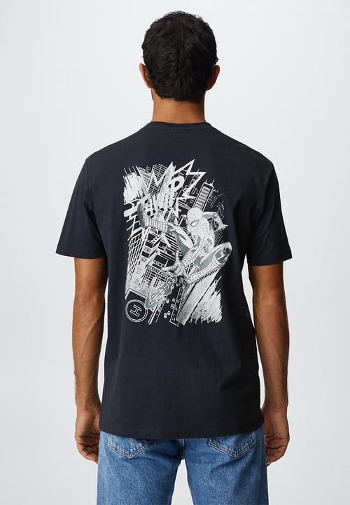 MANGO - T-shirt spiderman marvel - navy 