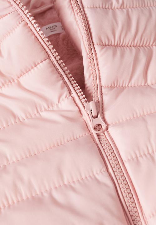 MANGO - Waistcoat lightly - pink