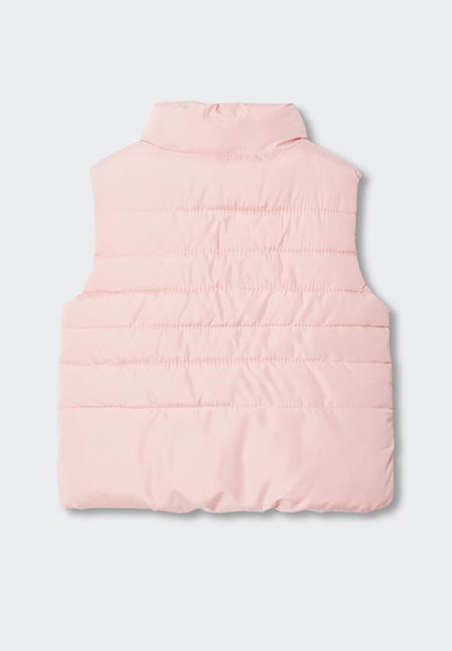 MANGO - Waistcoat lightly - pink