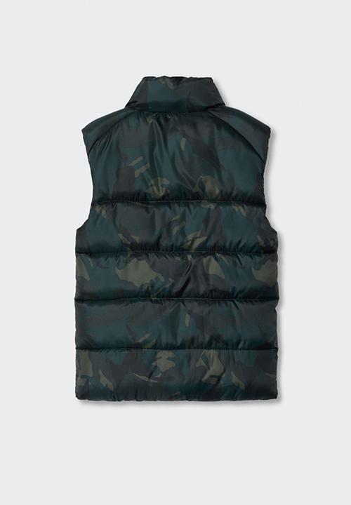 MANGO - Waistcoat londres - khaki