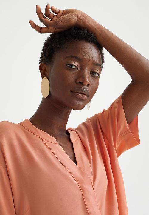 H&M - V-neck tunic - apricot 