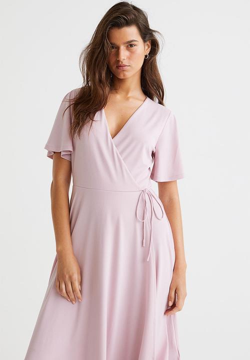 H&M - Wrap dress - light pink