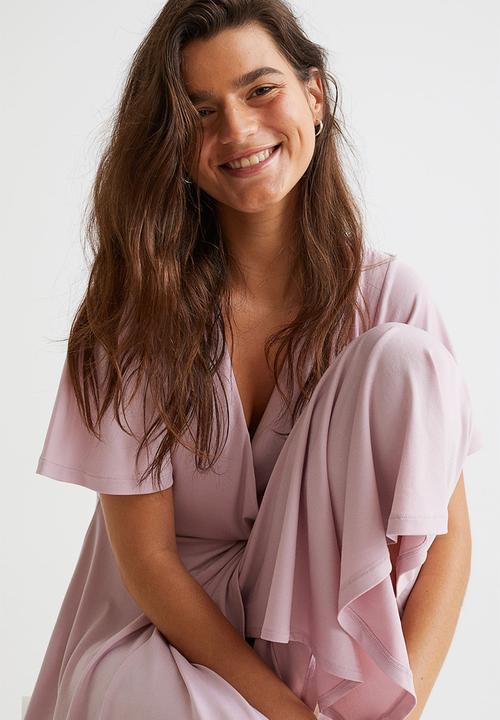 H&M - Wrap dress - light pink
