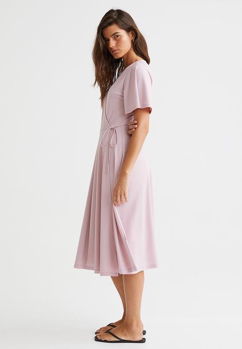 H&M - Wrap dress - light pink