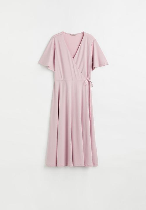 H&M - Wrap dress - light pink