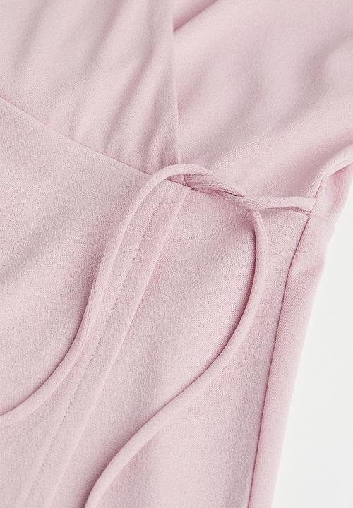 H&M - Wrap dress - light pink