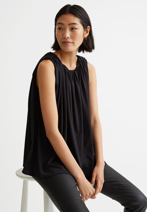 H&M - Sleeveless blouse - black