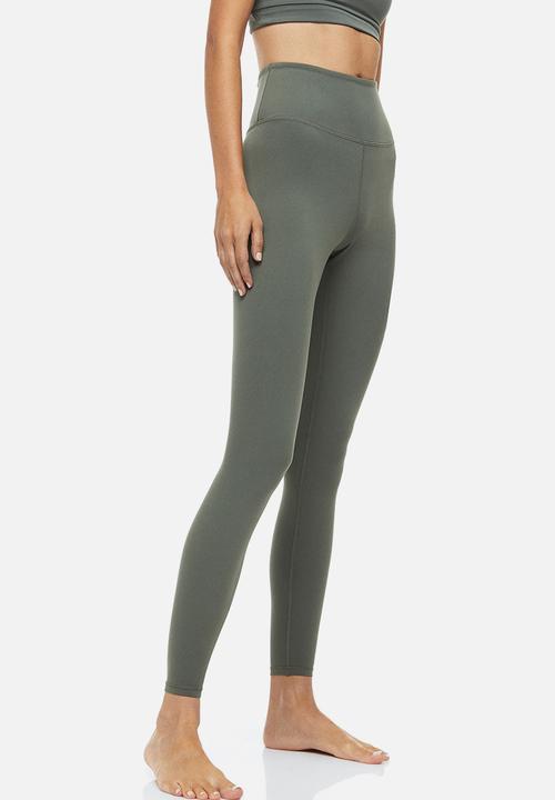 H&M - Sports tights in softmove™ - dark khaki green