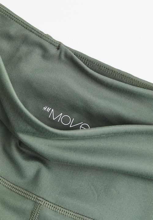 H&M - Sports tights in softmove™ - dark khaki green