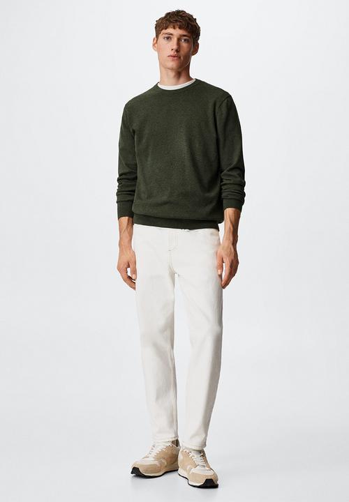 MANGO - Sweater ten - khaki 