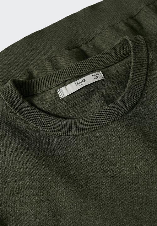 MANGO - Sweater ten - khaki 
