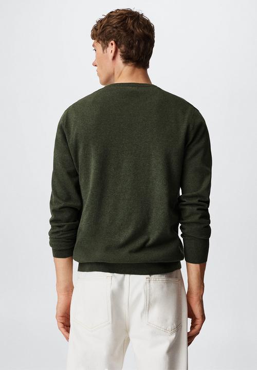 MANGO - Sweater ten - khaki 