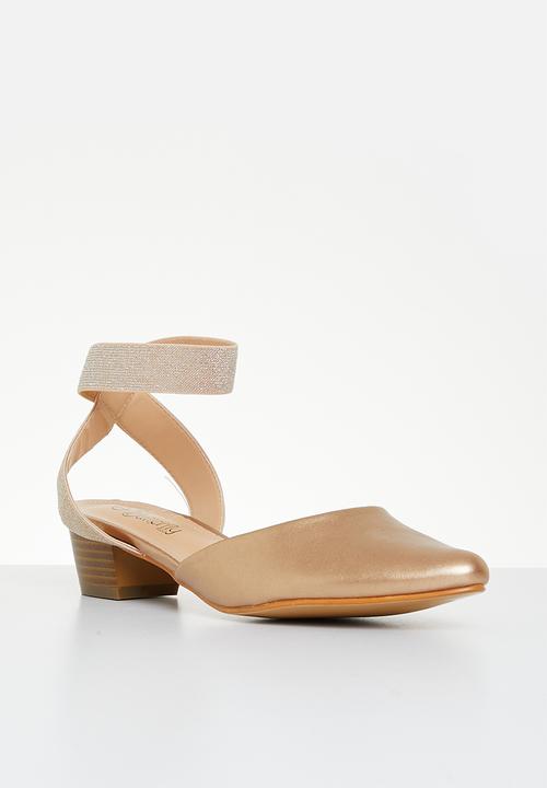Butterfly Feet - Sling 2 heel - rose gold