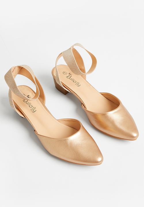 Butterfly Feet - Sling 2 heel - rose gold