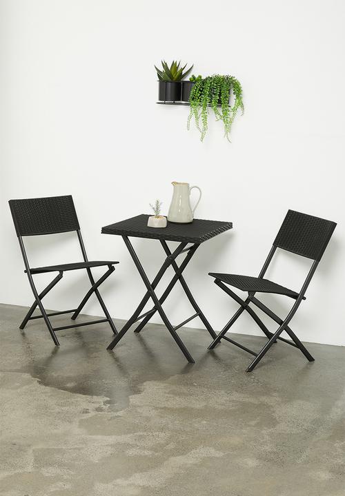 H&S - Juno outdoor furniture set - black