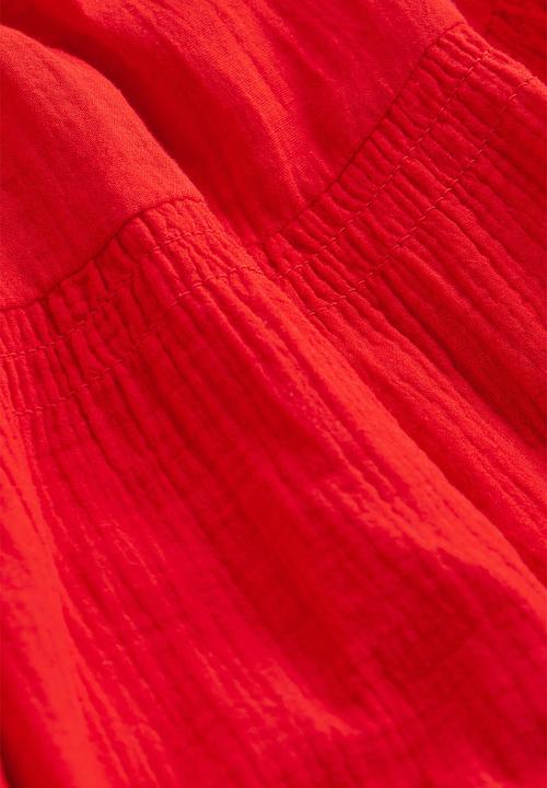 H&M - Double-weave cotton dress - red
