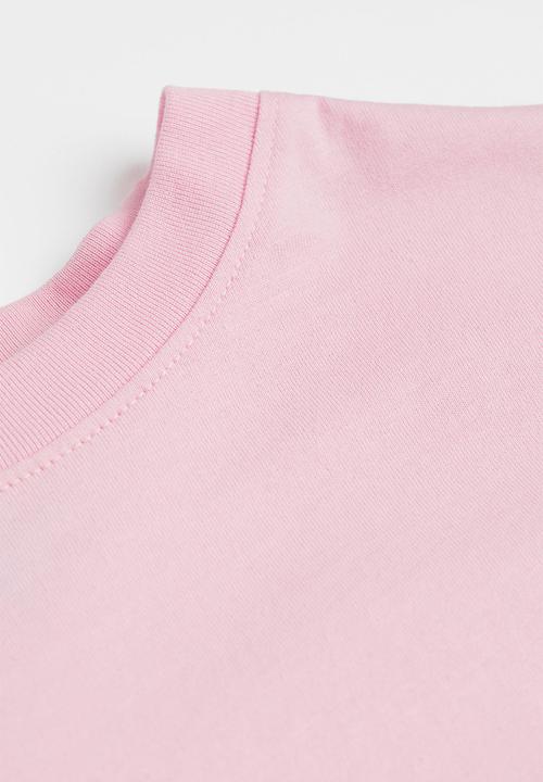 H&M - Boxy T-shirt - light pink