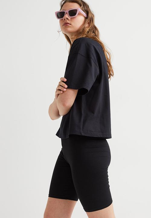 H&M - Boxy T-shirt - black
