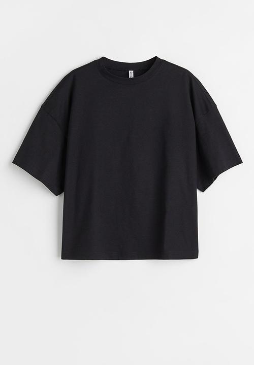 H&M - Boxy T-shirt - black