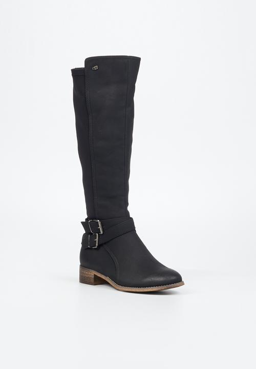 Miss Black - Abir 4 knee length boot - black