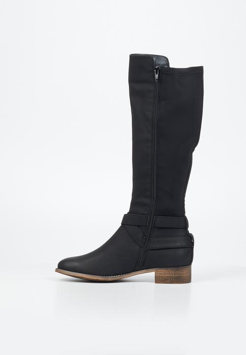 Miss Black - Abir 4 knee length boot - black