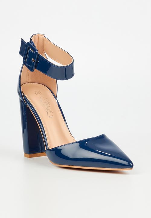 Miss Black - Criss 4 court heel - navy